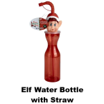 Elf Water Bottle with Straw